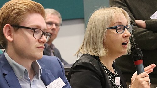 People in a North West Lib Dems conference audience